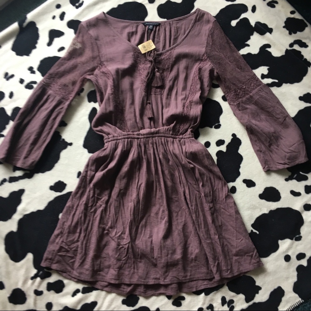 Deep Lavender Lace Dress NWT AEO